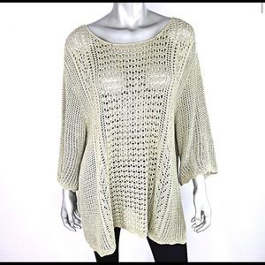 Green crochet sweater